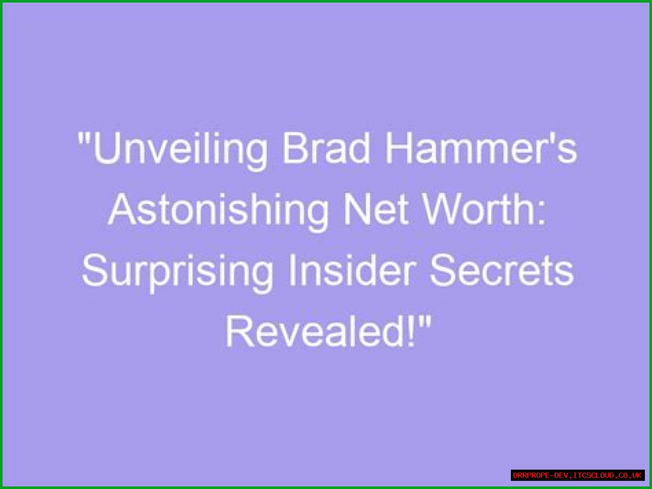 Unveiling The Secrets Of Aj Hammer's Net Worth: Discoveries And Insights